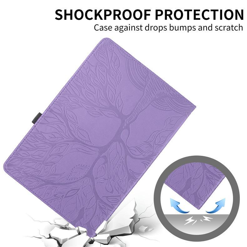 Tree of Life Embossed Rotating Stand Case for Honor Pad X9/X8A
