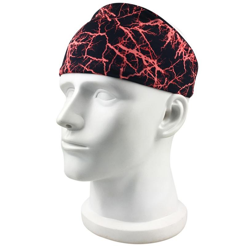 Men's Sports Headband Sweat-Absorbent Quick-Drying Breathable Tennis Fitness Running Head Bandage Outdoor Sports Sweatbands