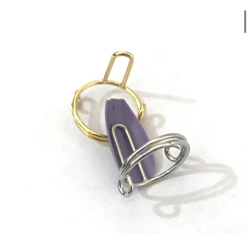 Fingertips Statement Jewelry Metal Nail Art Rings Copper Material for Women Girl