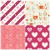12 Packs Of Valentine'S Day Hand Account Material Paper, Scrapbook, Card Making Background Paper, Xiaoqing Decorative Paper