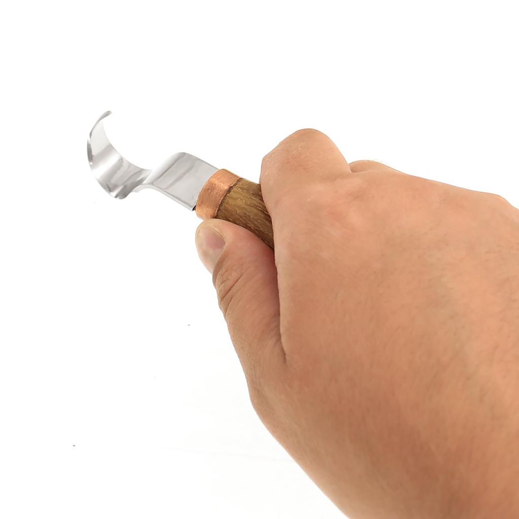 Spoon Carving Knife Kuksa Kit Woodcarving Set Bent Gouge Hook Woodcut