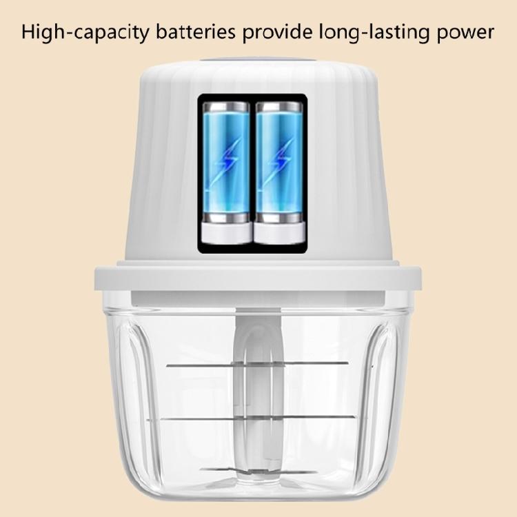 Electric Garlic Chopper Cordless Mini Food Processor Multipurpose Kitchen Tool Ideal for Chopping Onions and Meat