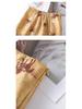 Women's Pink Chinese-Style High Waist Slit Print A-Line Skirt - Spring 2026