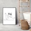 Bathroom Fun Printable Poster Boho Art Black Cat Asked Do You Love Toilet Wall Decor Humorous Cat Owner Housewarming Gift Murals