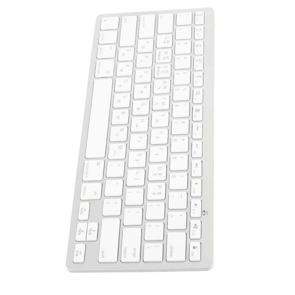 Wireless Keyboard Mini 78 Keys Ultra Thin Portable White Computer Keyboards for Android for OS X for IOS for