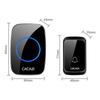 Smart Wireless Waterproof Doorbell, Battery Powered, Plug-Free