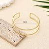 Vintage Minimalist Upper Opening Arm Bracelet for Women Fashion Geometric Gold Color Circular Bangles Boho Jewelry Party Gifts