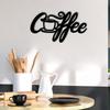 Wrought Iron Wall Art, Metal Coffee Decor, Line Art Sign, Kitchen Metal Art, Farmhouse Wall Hanging, Office Gift