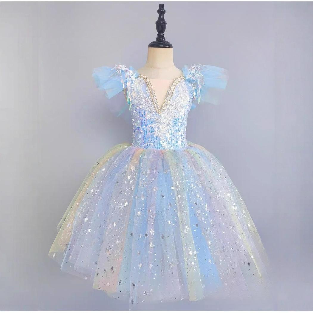 

Children s Ballet Skirt, Little Swan Dance Skirt, Tutu Gauze Skirt, Tutu Skirt, Girls Ballet Clothes, Practice Clothes, Performance Clothes 110 синий