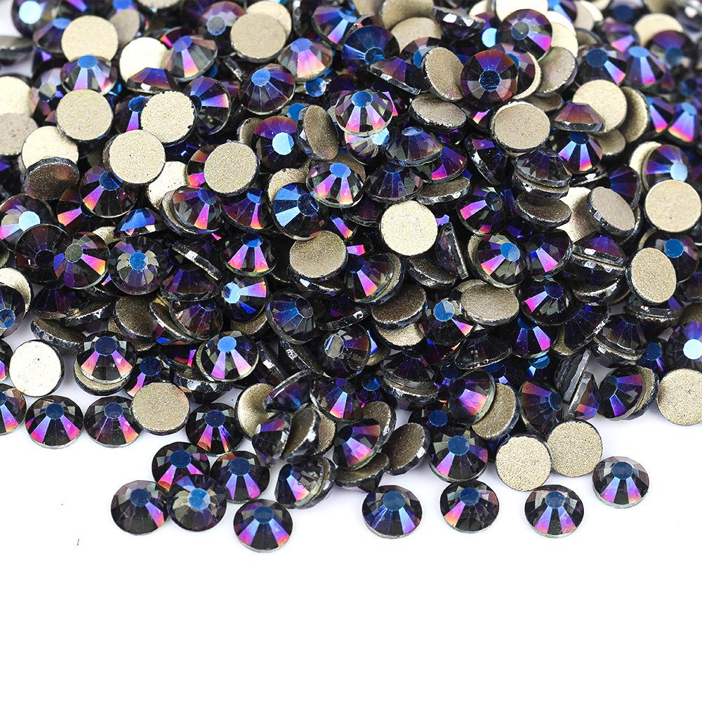 Gold Bottom Colored Glass Flat Bottom Diamond Nail Drill, Mobile Phone Accessories Sticker Diamond Diy Rhinestone Jewelry Accessories