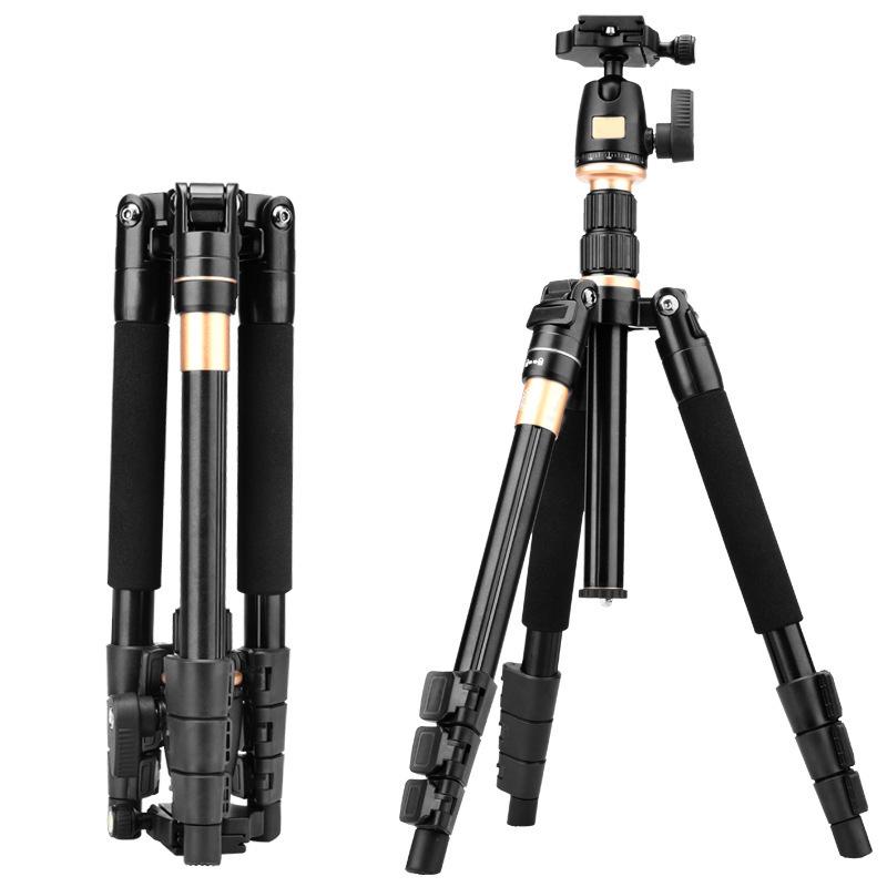 Era Q555 Lightweight Aluminum DSLR Tripod with Buckle Support