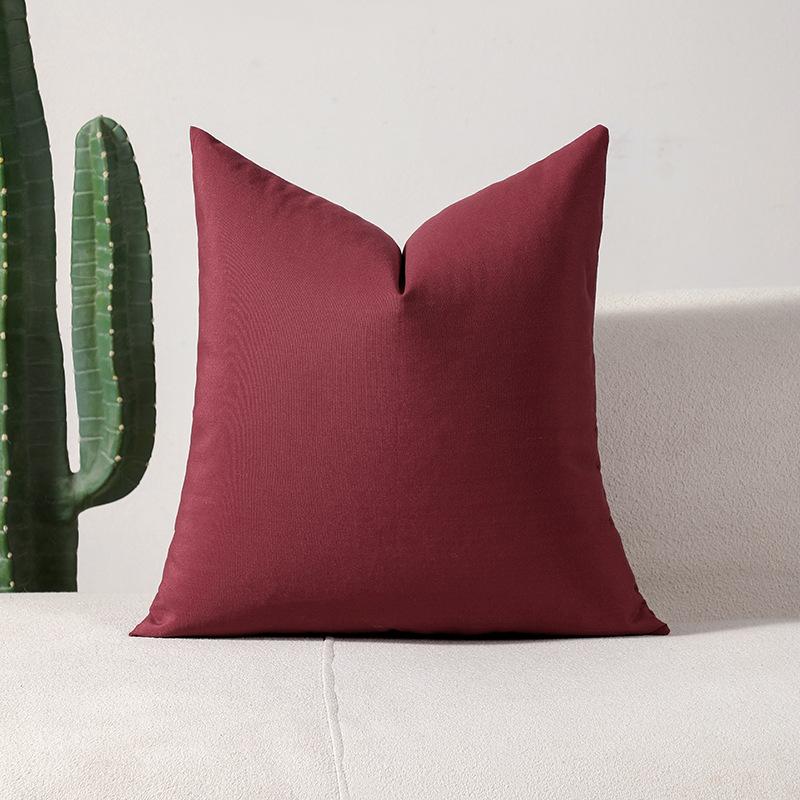 Pastoral Red Large and Small Plaid Pillowcases Simple Pinstripe Plain Pillowcases Pillow Waist Pillowcases Without Core