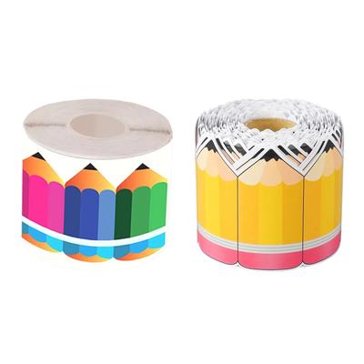 59 Ft Pencil Classroom Bulletin Border Roll Accessories for Office, Window Multipurpose Width 7cm Blackboard Decoration