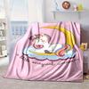 Magical Unicorn Crescent Moon Blanket Flannel Blanket Throw Blanket Sofa Cover Blanket Soft Premium Blanket Picnic Blanket Tv Blanket Gifts