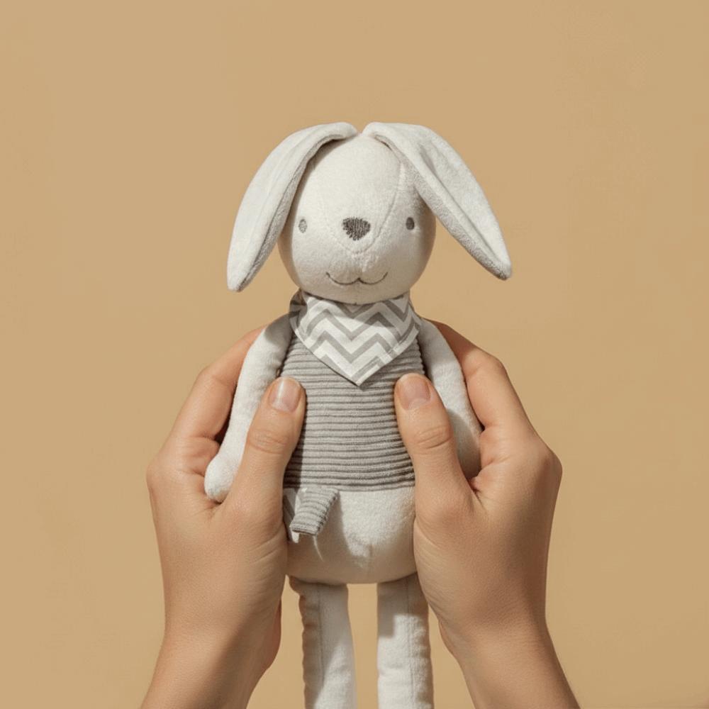 Soft Plush Rabbit Doll Baby Soft Long-Eared Rabbit Bed Doll Plush Toy  Kids Birthday Gift