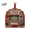 Fun Christmas Gift Accessories 2D Acrylic Cash Holder Ornament Card Hanging Retro Style Holiday Ornaments Xmas Tree Decor Reusable Pocket
