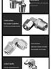 304 Stainless Steel 90-Degree Quick-Connect Swivel Elbow Tube Fitting for PU Soft Air Tubes
