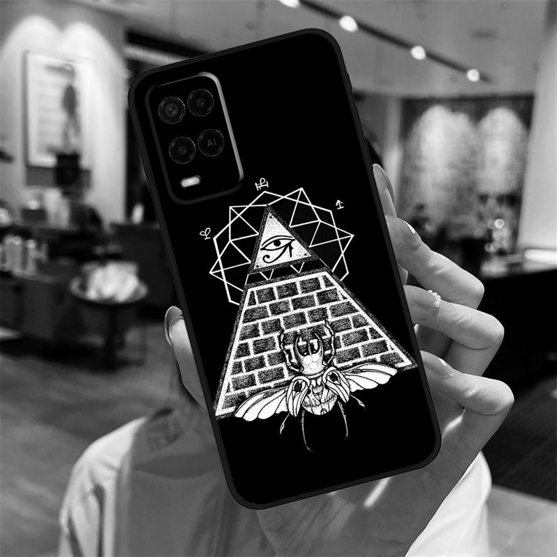 Pyramid Eye Symbol Case For Oppo A40 A60 A80 A18 A38 A58 A78 A98 A16 A76 A96 A15 A17 A77 A74 A94 A54 A57S Cover