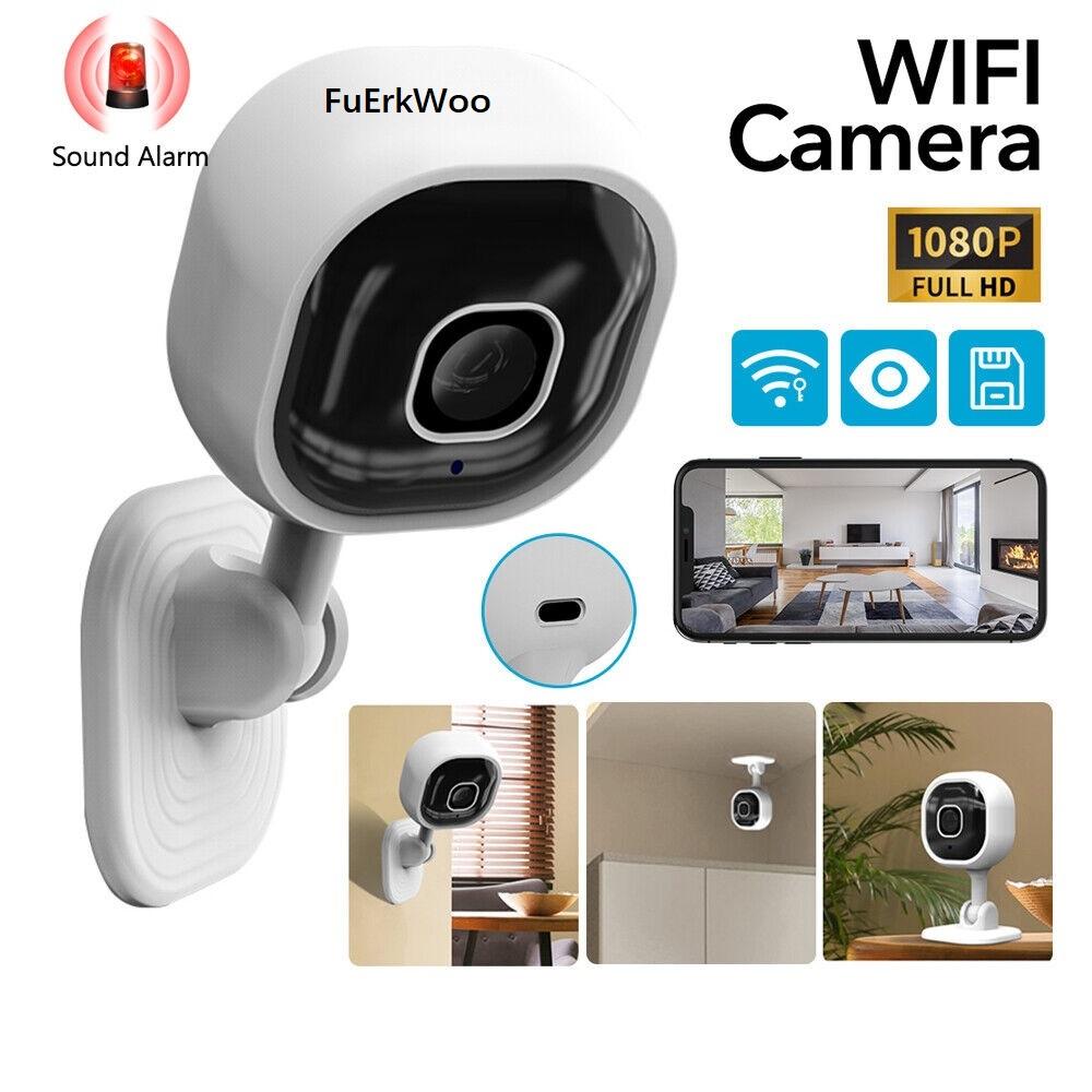 

Умная камера безопасности HD с USB-линией, бытовая Wi-Fi интеллектуальная камера безопасности, инфракрасная звуковая сигнализация ночного видения, голосовой домофон для домашней безопасности