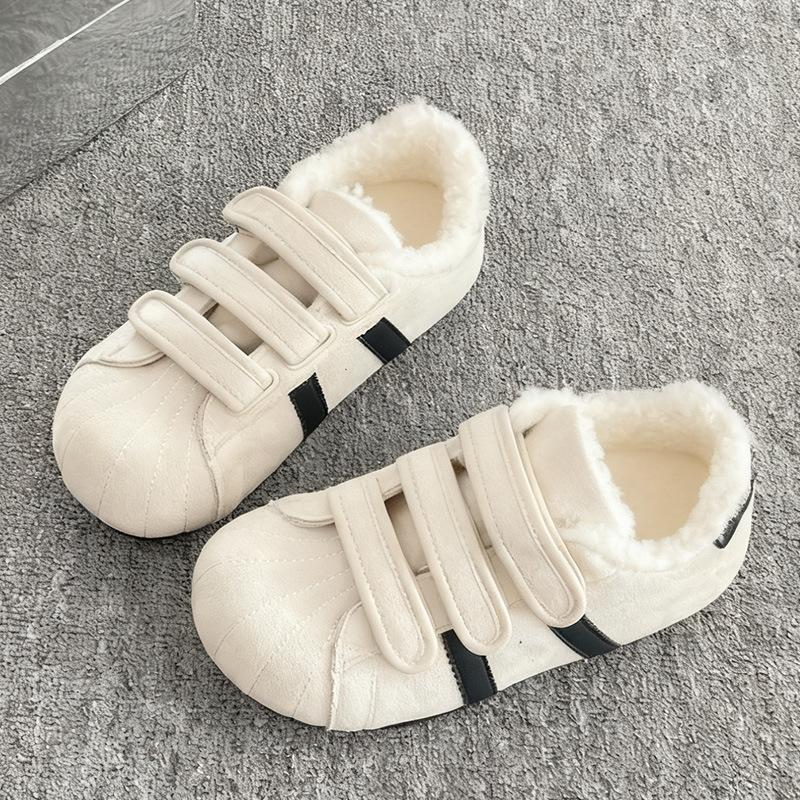 

Women s thick sole winter lightweight warm fur one plush snow boots non-slip wear-resistant casual sports cotton boots 40