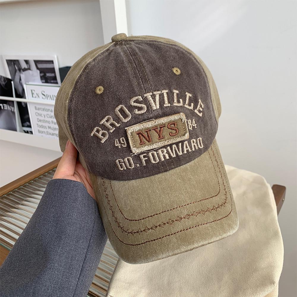 Retro Distressed Duckbill Cap – Large Head Fit, Versatile, Washed Baseball Style