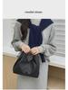 2024 High-End Pleated Croissant Handbag - Soft PU Shoulder Bag for Women