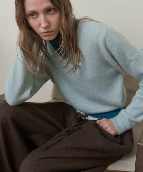 HAINT Bay Relaxed Wide Slacks_Brown