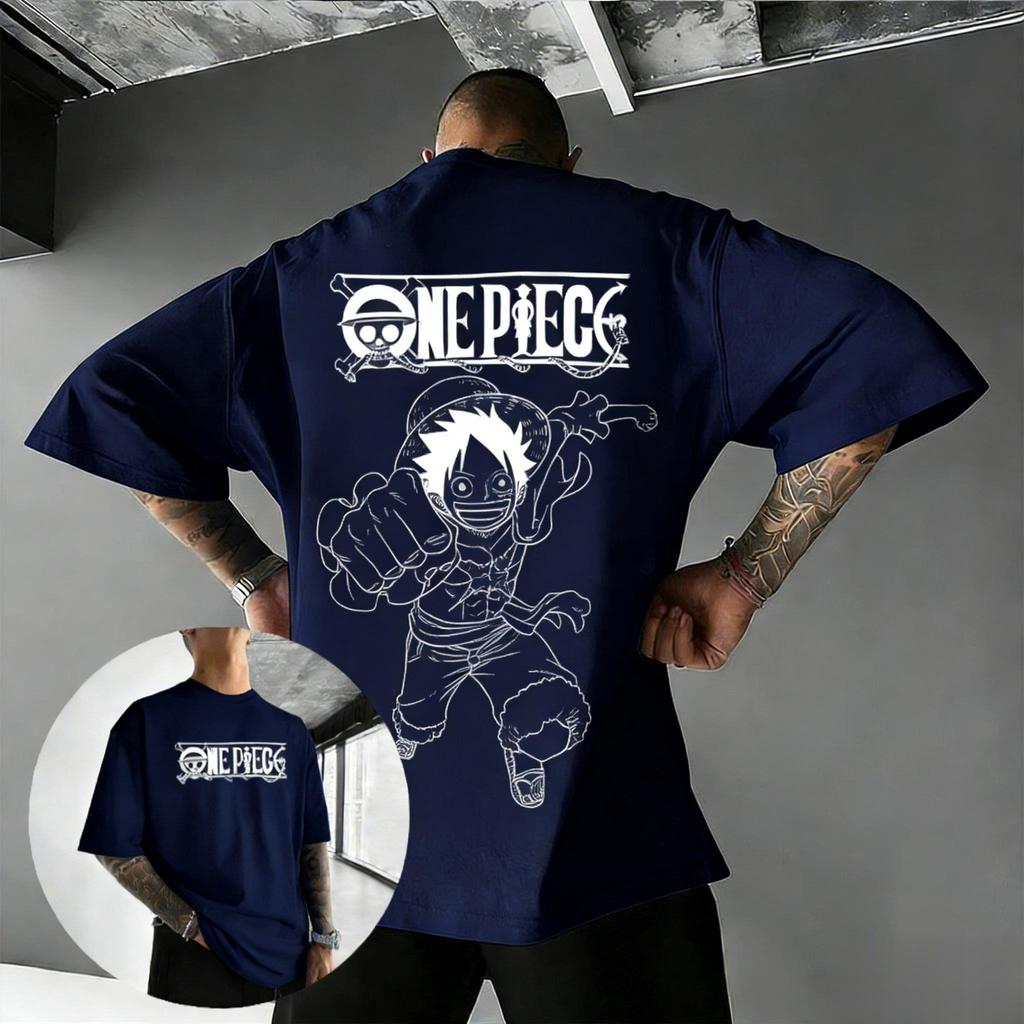 One Piece Luffy Anime Grafik T-Shirt Herren Damen 2026 Sommer Kurzarm Tee Harajuku Streetwear Lässig Comic Tops Y2k Kleidung