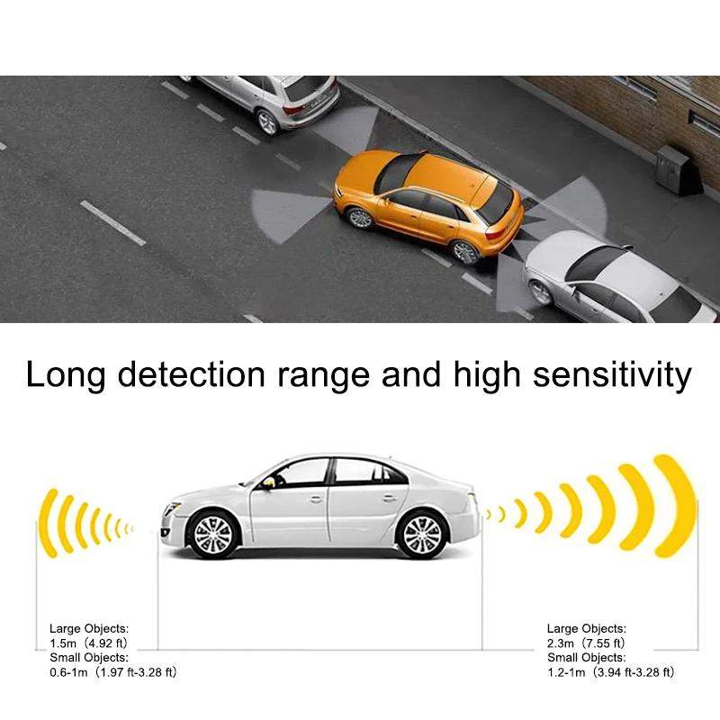 Rear Wireless Car Auto Parktronic LED Parking Sensor with 4 Reverse Backup Radar Monitor Detector System Display