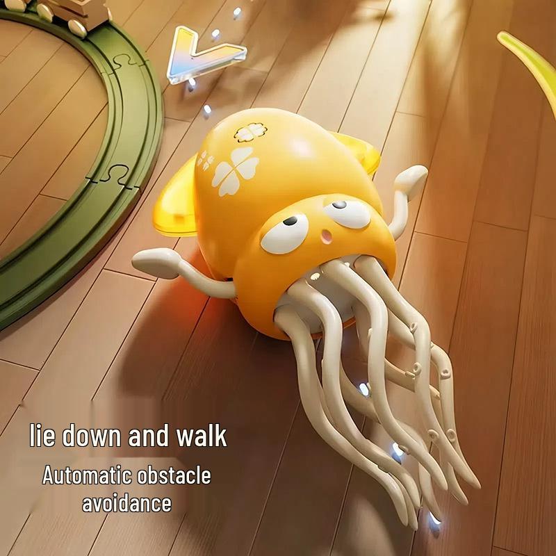 Rechargeable Magic Dancing Octopus Toy with Obstacle Avoidance and Induction for Kids