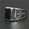 1/316L Stainless Steel Cool Man Flying Eagle Biker Style Ring for Men Trendy Jewelry Gift