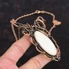 Scolecite Necklace Copper Wire Wrapped Necklace Adjustable Chain Necklace Decent Copper Jewelry Handmade Necklace Wire Wrap Gemstone Jewelry