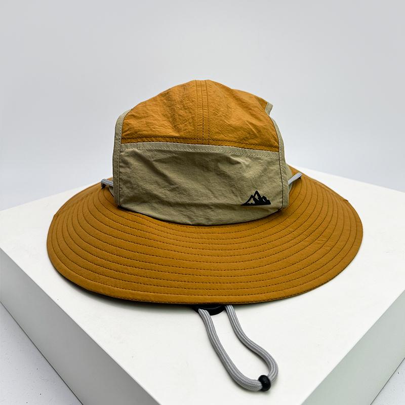 Fisherman Bucket School Old Vintage Dry Quick Drying Fast Women  Men For Neutral Gender Fresh Caps Hats Color Block Sunshade Outdoor Breathable