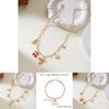 Handcrafted Alloy Necklace With Shell And Cherry Charm For Summer Vacation Wear