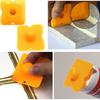 17 PCS Caulk Remover Tools 3 In 1 Metal Scraper with 6 Silicone Pads Grout Angle Scrapers Caulking