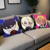 Cushion Art Anime Cover BLUE Comfortable Soft Pillow Case for Sofa l-LOCK Living Room Cool Home Office Decor Protective Covers