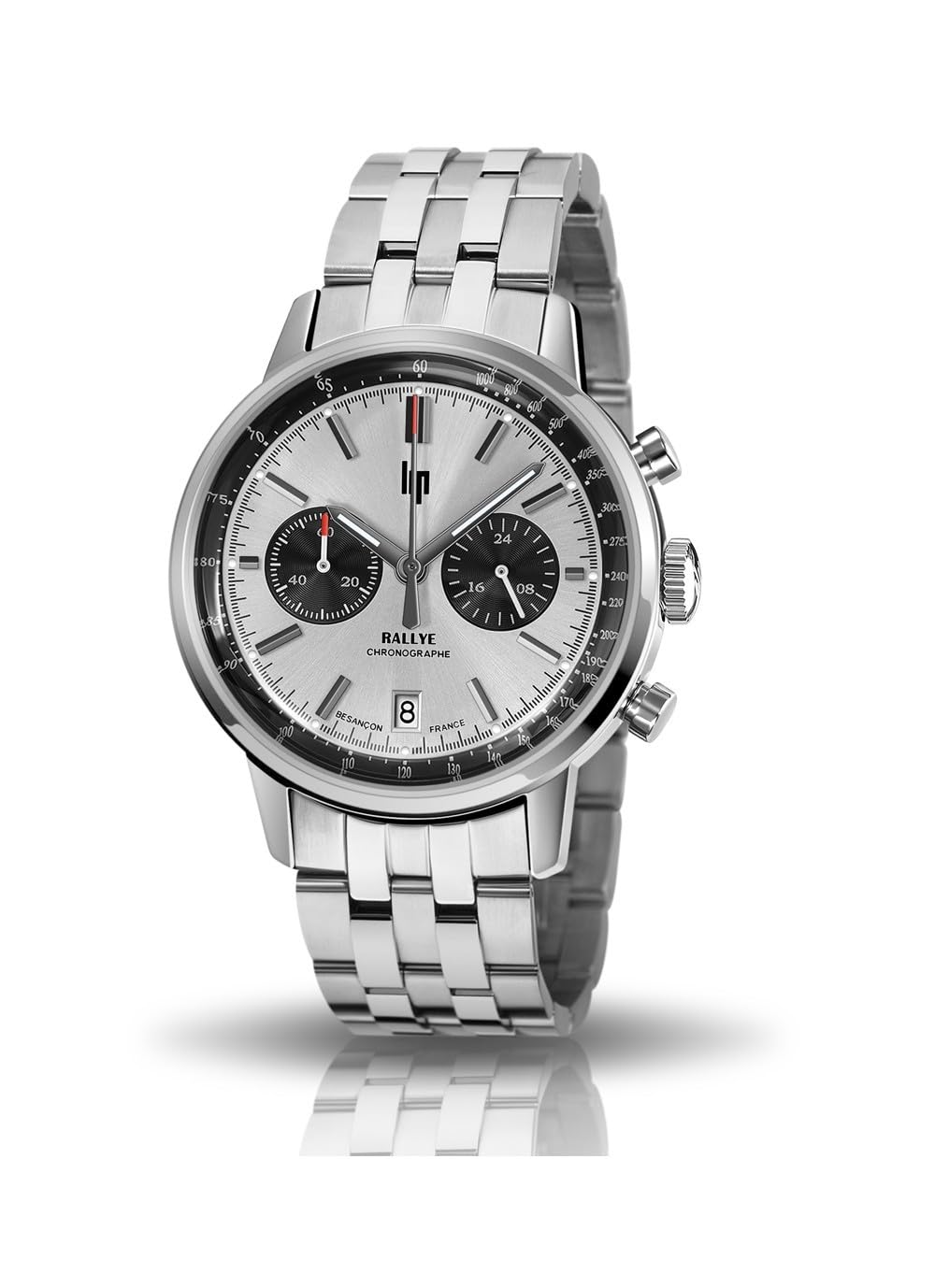 

Авторизований дистриб’ютор Lip Watch 671815 Rally 41MM Panda Mecha Quartz Chronograph Silver Stainless Steel [LIP] Mens [RALLYE] срібний