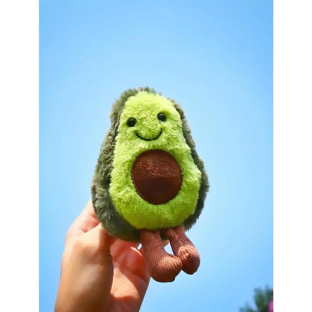 Un simpatico peluche avocado, adatto alla compagnia quotidiana di cani di piccola e media taglia
