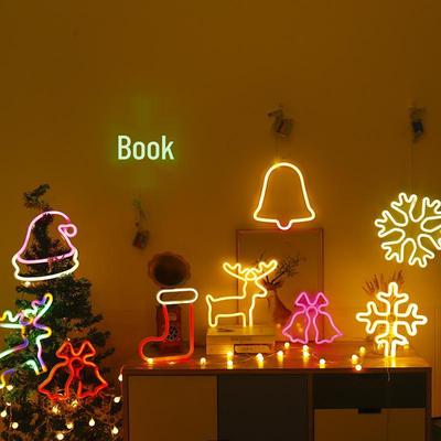 Świąteczna Neonowa Lampka LED Nocna - Dekoracja Sypialni Inspired by Influencerów