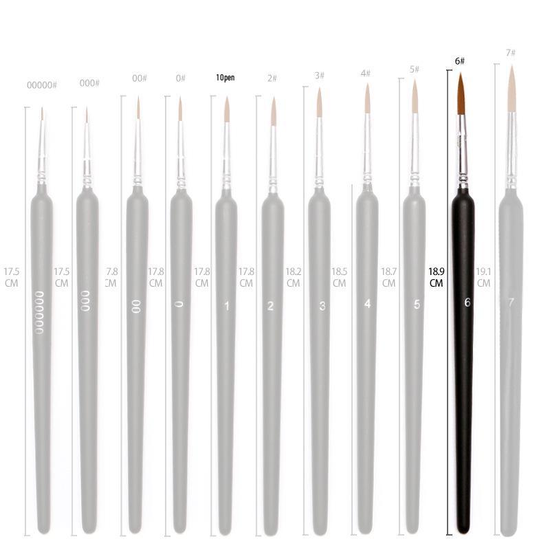 Black Frosted Ultra-Fine Nylon Student Art Liner Pen for Digital Watercolor and Outlining