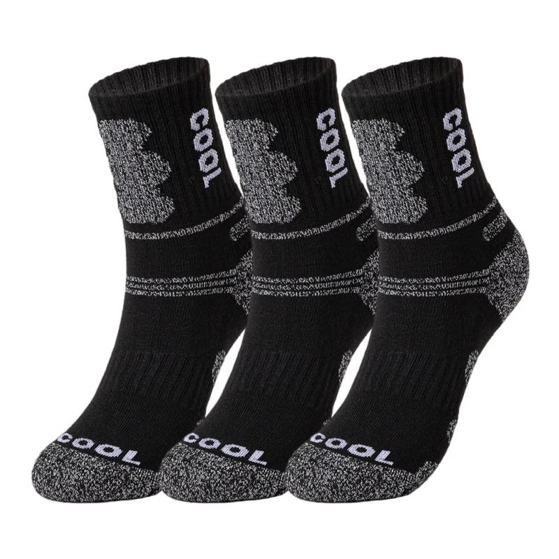 3 Pairs/Set Autumn Professional Women's Sports Sock Outdoor Warm Cycling Running Hiking Skiing Thermal Winter Female Crew Socks