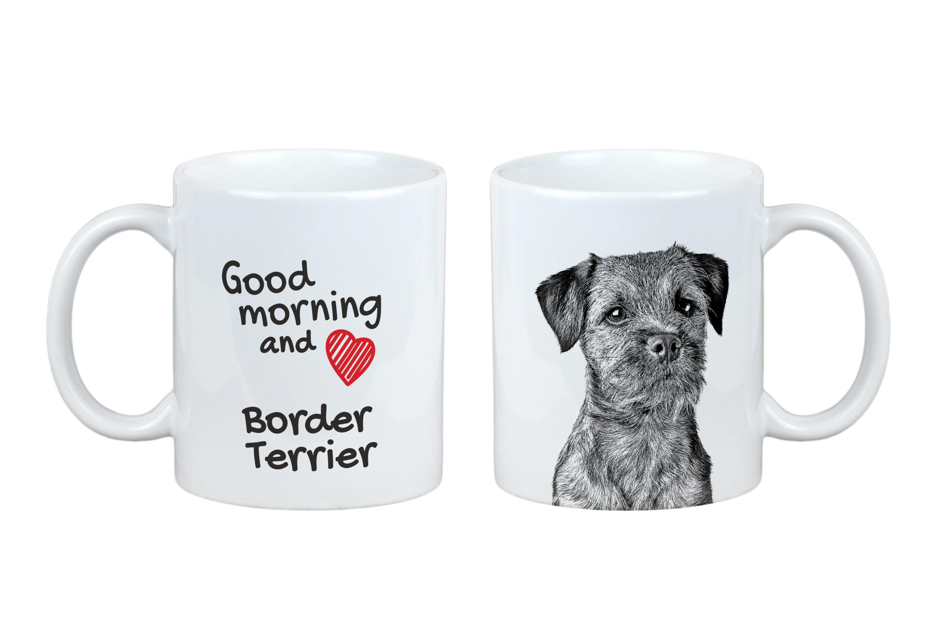 

Border Terrier - cup with a dog, personalized cup with a print, a classic gift for everyone from the Art-Dog brand білий