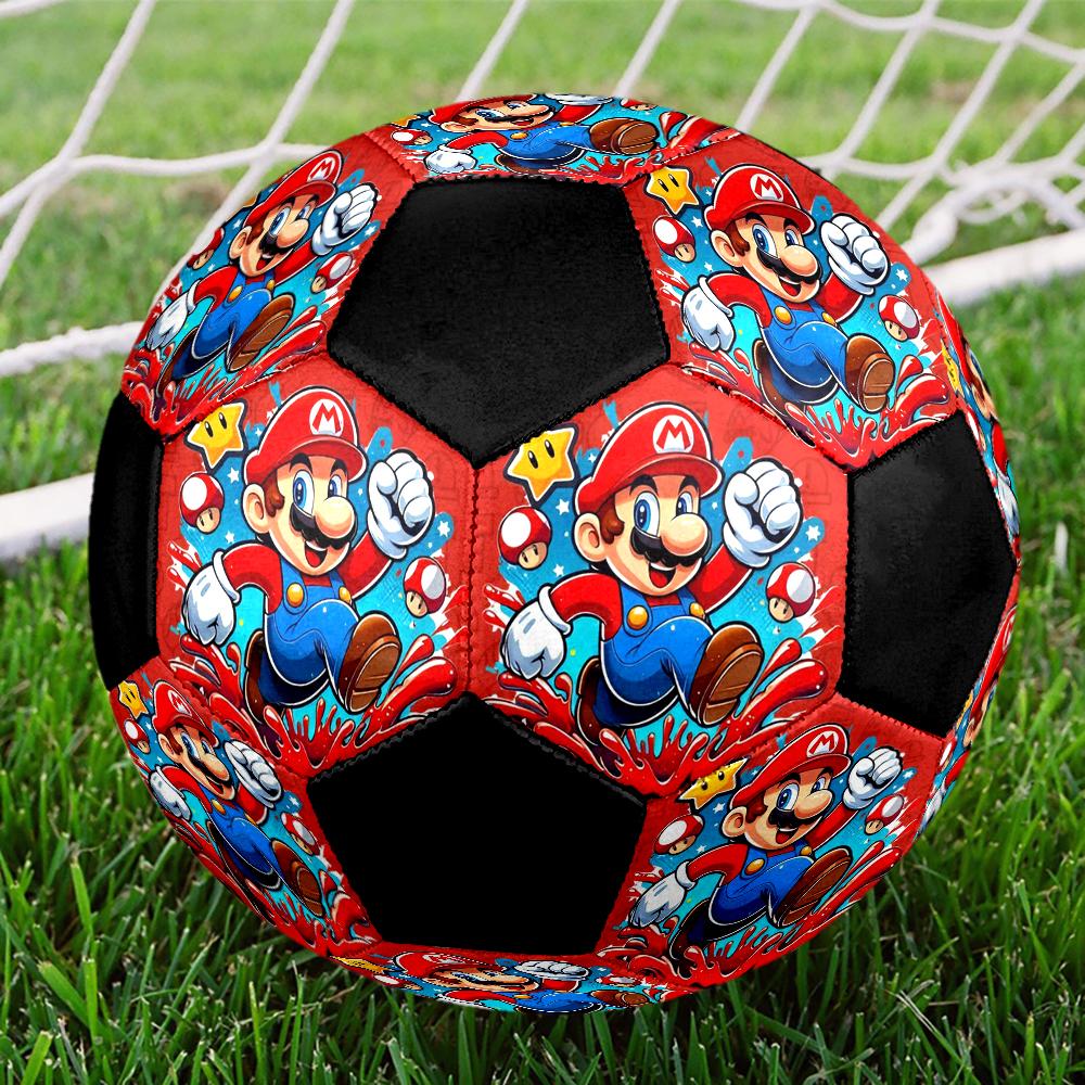 Mario Theme Size 5 Soccer Ball, Suitable for Both Indoor and Outdoor Matches, a Gift Suitable for Everyone.