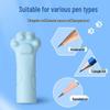 Childlike Soft Silicone Cat Paw Pencil Caps for Kids