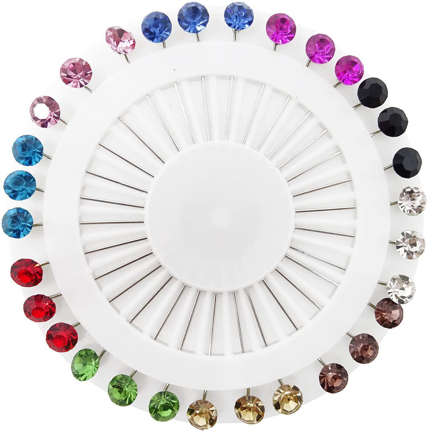 

Rhinestone Hijab Safety Pin Brooch With Needle Sets (+3.3 Yuan)