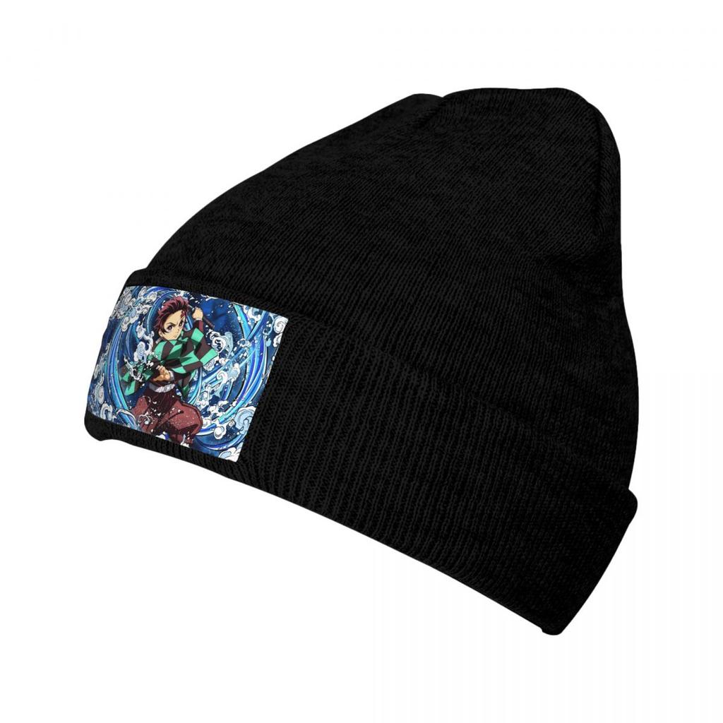 Demon Slayer Kimetsu No Yaiba Skullies Beanies Caps Unisex Winter Warm Knit Hat Adult Anime Unisexga Bonnet Hats Outdoor Ski Cap