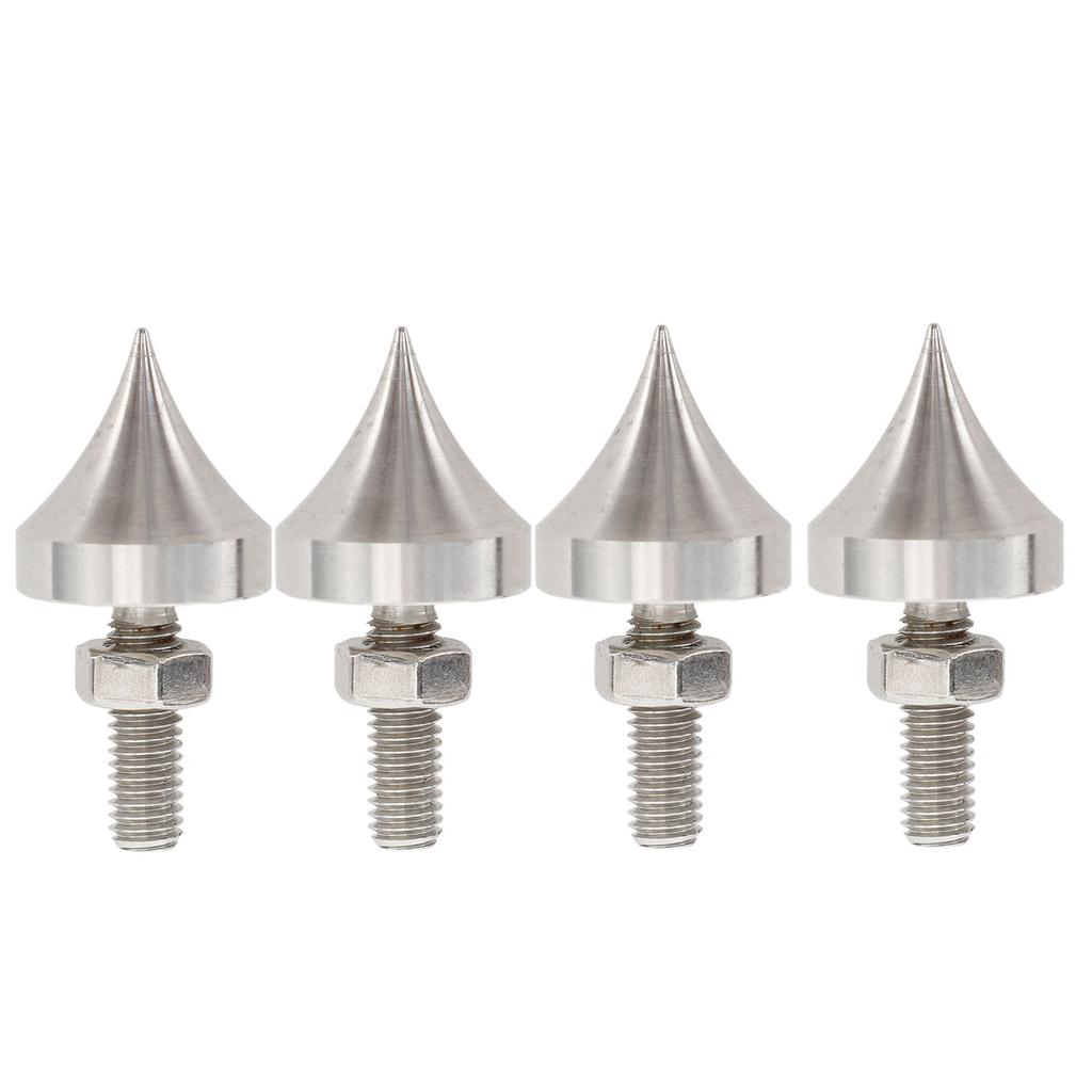 HiFi Speaker Spike Shockproof Stainless Steel Speaker Isolation Feet Spikes for Amplifier CD DVD Player 4pcs M6