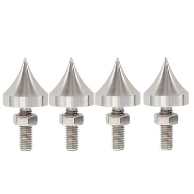 HiFi Speaker Spike Shockproof Stainless Steel Speaker Isolation Feet Spikes for Amplifier CD DVD Player 4pcs M6