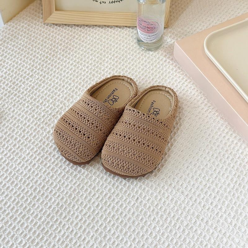 

Girls Casual Shoes, Outerwear Style Half-soled Soft-bottomed Perforated Breathable Shoes 23