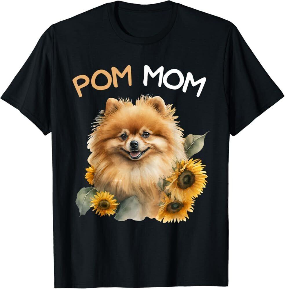 Pomeranian Mom Pom Dog Mama T-Shirt Unisex T-Shirt M